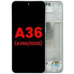 Samsung Galaxy A36 Display + Frame - White Soft Oled