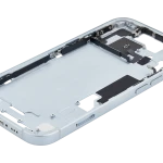 Apple iPhone 15 Middle Frame with Small Parts (No Charger Flex) - Blue Pulled C
