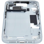 Apple iPhone 15 Middle Frame with Small Parts (No Charger Flex) - Blue Pulled C