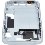 Apple iPhone 15 Middle Frame with Small Parts (No Charger Flex) - Blue Pulled C