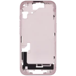 Apple iPhone 15 Middle Frame with Small Parts (No Charger Flex) - Pink Pulled B