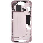Apple iPhone 15 Middle Frame with Small Parts (No Charger Flex) - Pink Pulled B