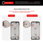 Xiaomi Redmi Note 14 4G (EU Version) Display + Frame Refurbished
