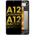 Samsung Galaxy A12 Display + Frame - Black Refurbished