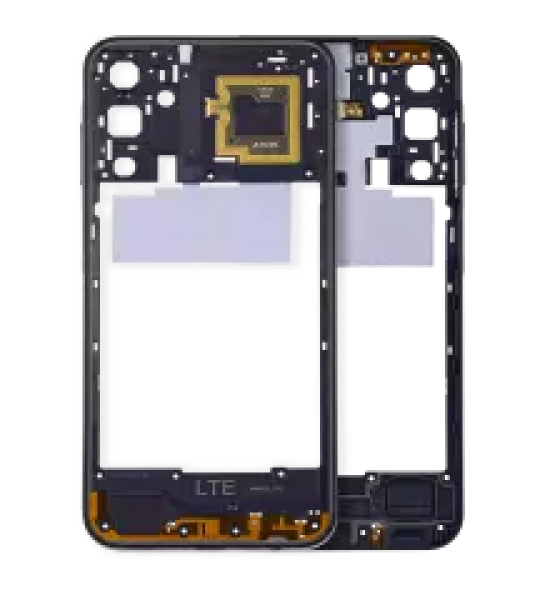 Samsung Galaxy A15 5G Mid-Frame Housing - Brave Black OEM-Equivalent