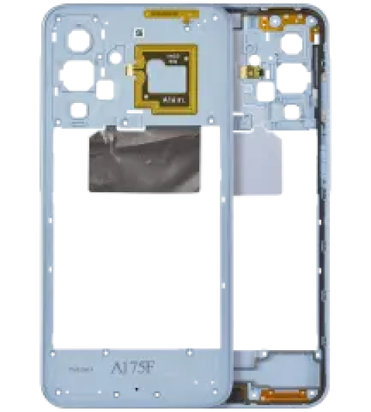 Samsung Galaxy A17 4G Mid-Frame Housing - Light Blue OEM-Equivalent