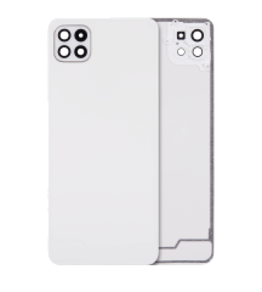 Samsung Galaxy A22 5G Back Cover + Camera Lens - White AM Plus