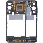 Samsung Galaxy A25 Mid-Frame Housing - Brave Black OEM-Equivalent
