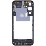 Samsung Galaxy A25 Mid-Frame Housing - Brave Black OEM-Equivalent