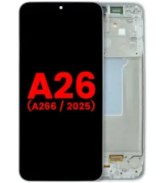 Samsung Galaxy A26 Display + Frame - White Soft Oled