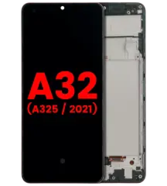 Samsung Galaxy A32 4G Display + Frame - Awesome Black AM Plus