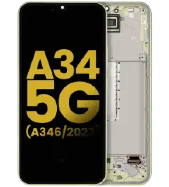 Samsung Galaxy A34 Display + Frame - Lime Refurbished