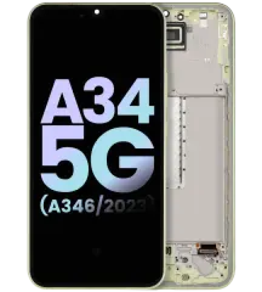 Samsung Galaxy A34 Display + Frame - Lime SVP