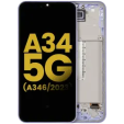 Samsung Galaxy A34 Display + Frame - Violet Refurbished