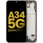 Samsung Galaxy A34 Display + Frame - Graphite Refurbished