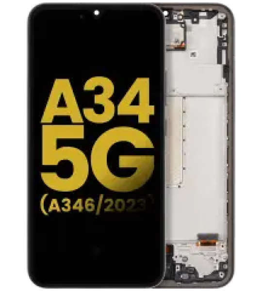 Samsung Galaxy A34 Display + Frame - Graphite Refurbished