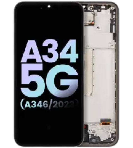 Samsung Galaxy A34 Display + Frame - Graphite SVP