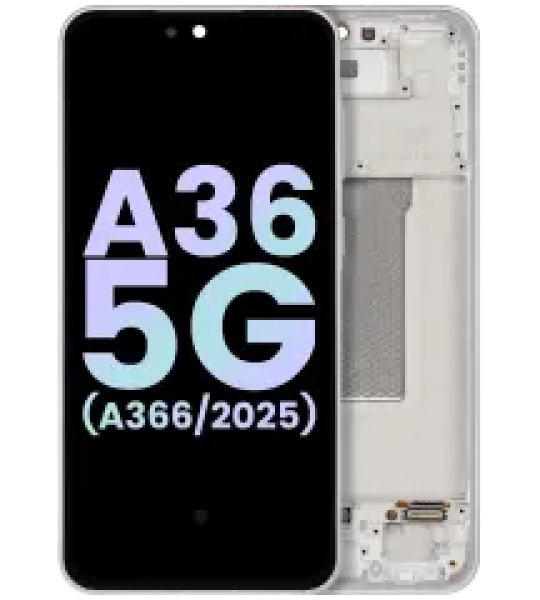 Samsung Galaxy A36 Display + Frame - White SVP