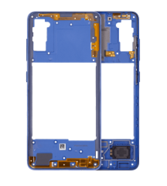 Samsung Galaxy A41 Mid-Frame Housing - Prism Crush Blue AM Plus