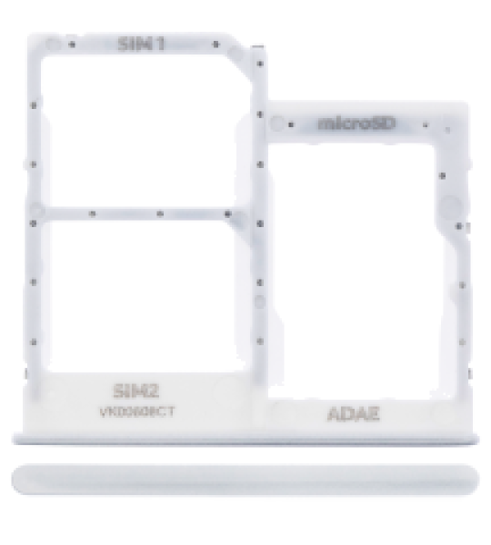 Samsung Galaxy A41 Dual Sim Tray - Prism Crush Silver OEM-Equivalent