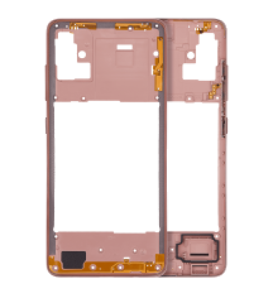 Samsung Galaxy A51 Mid-Frame Housing - Prism Crush Pink OEM-Equivalent