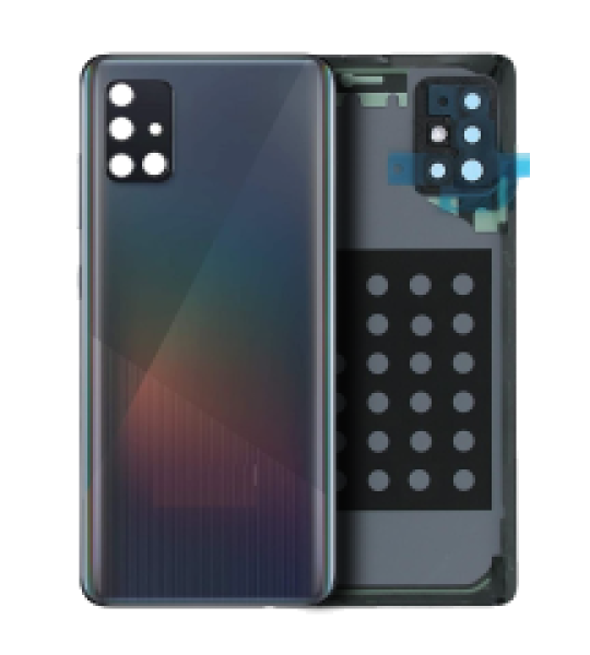 Samsung Galaxy A51 5G Back Cover + Camera Lens - Prism Cube Black SVP