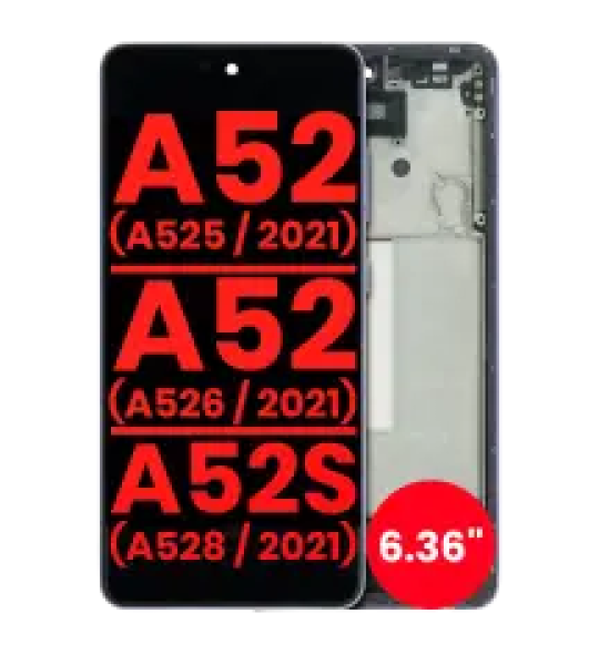 Samsung Galaxy A52 4G / A52 5G / A52s Display + Frame (6.36'') - Awesome Violet AM Plus