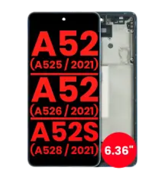 Samsung Galaxy A52 4G / A52 5G / A52s Display + Frame (6.36'') - Awesome Blue AM Plus