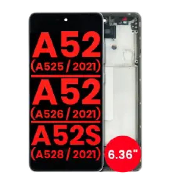 Samsung Galaxy A52 4G / A52 5G / A52s Display + Frame (6.36'') - Awesome White AM Plus