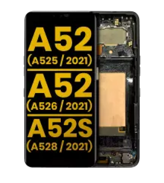 Samsung Galaxy A52s / A52 4G / A52 5G Display + Frame - Awesome Blue Refurbished