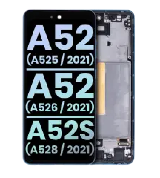 Samsung Galaxy A52 4G / 5G / A52s Display + Frame - Awesome Blue SVP