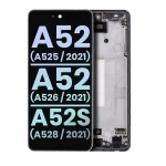 Samsung Galaxy A52s / A52 4G / A52 5G Display + Frame - Black SVP