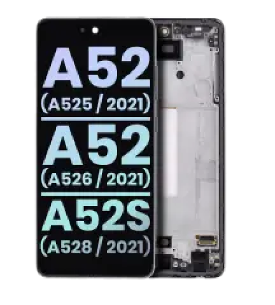 Samsung Galaxy A52s / A52 4G / A52 5G Display + Frame - Black SVP