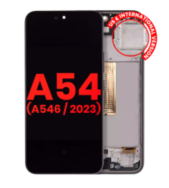 Samsung Galaxy A54 Display + Frame - Graphite Soft Oled
