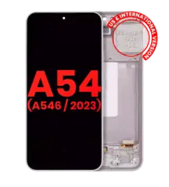 Samsung Galaxy A54 Display + Frame - White Soft Oled