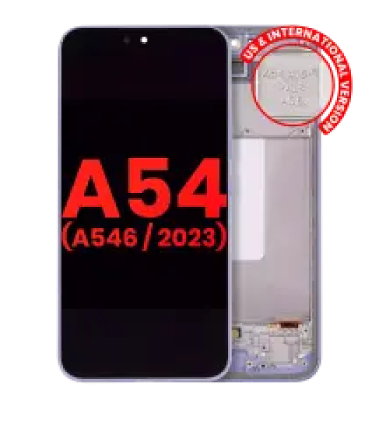 Samsung Galaxy A54 Display + Frame - Violet Soft Oled