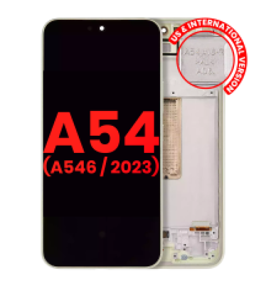Samsung Galaxy A54 Display + Frame - Lime Soft Oled