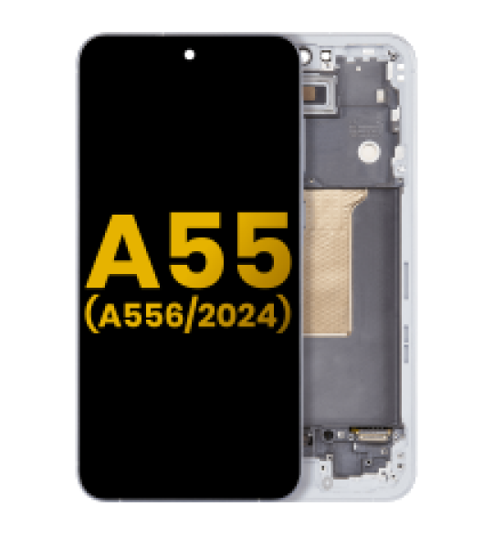Samsung Galaxy A55 Display + Frame - Iceblue Refurbished