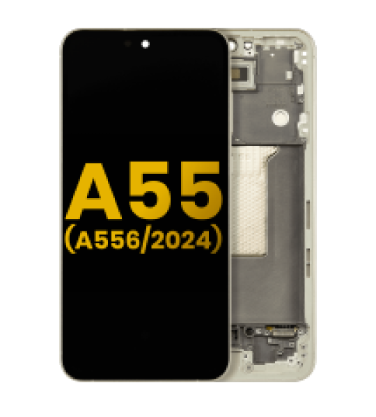 Samsung Galaxy A55 Display + Frame - Lemon Refurbished