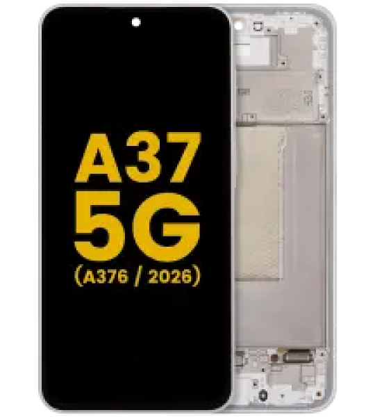 Samsung Galaxy A37 Display + Frame - White Refurbished