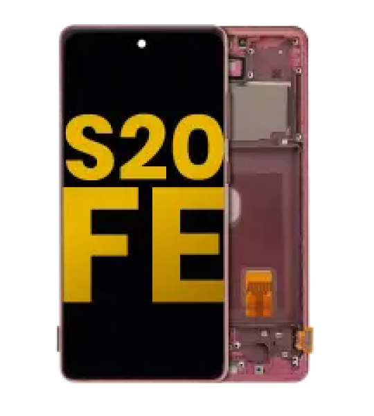 Samsung Galaxy S20 FE 4G / 5G Display + Frame - Cloud Red Refurbished