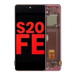 Samsung Galaxy S20 FE 4G / 5G Display + Frame - Cloud Red Soft Oled