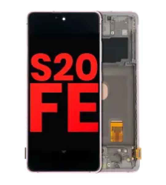 Samsung Galaxy S20 FE 4G / 5G Display + Frame - Cloud Lavender Soft Oled