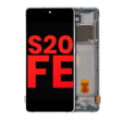 Samsung Galaxy S20 FE 4G / 5G Display + Frame - Cloud White Soft Oled