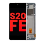 Samsung Galaxy S20 FE 4G / 5G Display + Frame - Cloud White Soft Oled