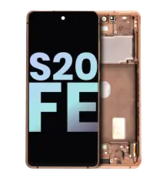 Samsung Galaxy S20 FE 4G / 5G Display + Frame - Cloud Orange SVP