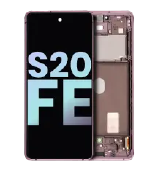 Samsung Galaxy S20 FE 4G / 5G Display + Frame - Cloud Lavender SVP