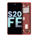Samsung Galaxy S20 FE 4G / 5G Display + Frame - Cloud Red SVP
