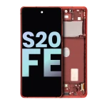 Samsung Galaxy S20 FE 4G / 5G Display + Frame - Cloud Red SVP