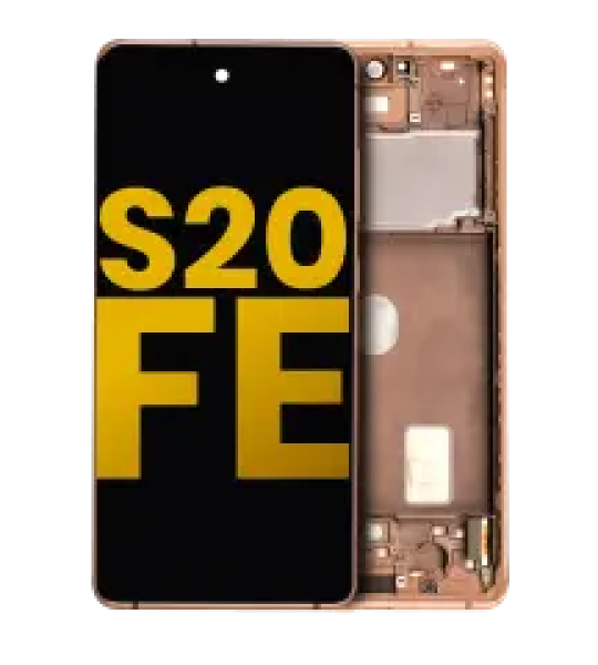 Samsung Galaxy S20 FE 4G / 5G Display + Frame - Cloud Orange Refurbished